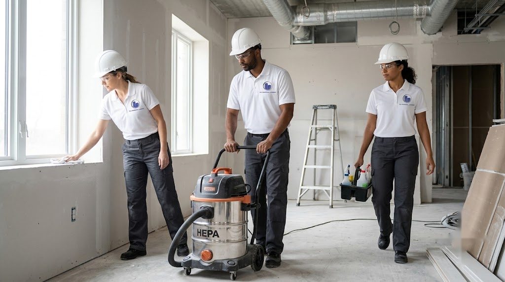 KO exterior grounds crew on a Denver commercial site